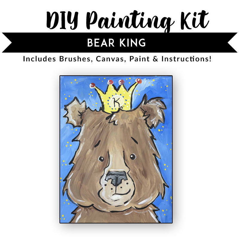 Bear King DIY Painting Kit – The Enchanted Canvas