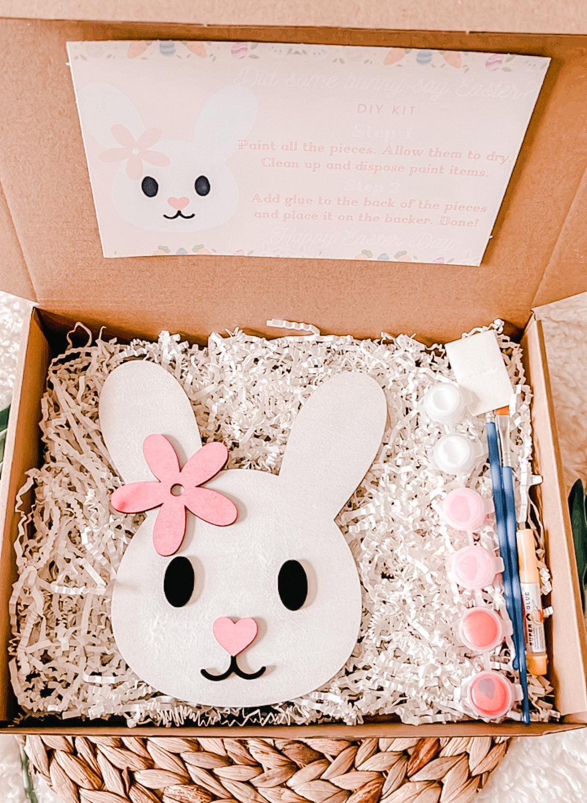 Easter Bunny Wood Painting Kit