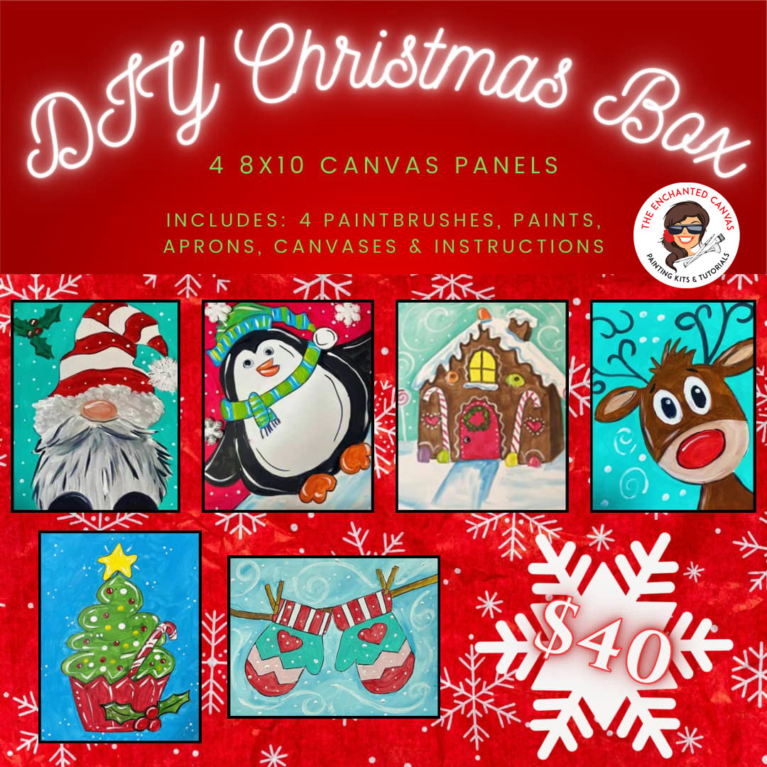 Christmas Canvas Party in a Box