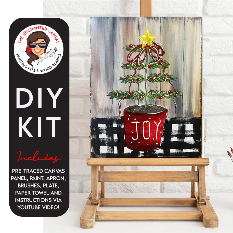 Christmas Tree Topiary DIY Painting Kits – The Enchanted Canvas