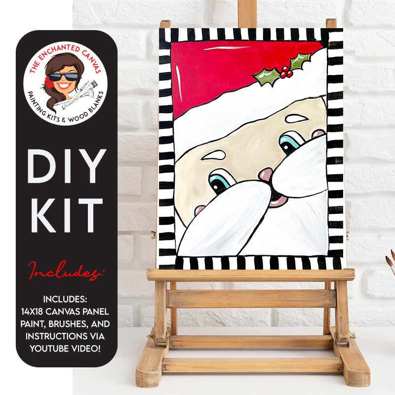 Dive into the whimsical holiday spirit with our DIY Santa Face Painting Kit! Get ready to spread festive cheer as you paint a jolly Santa that's bound to bring smiles and warmth to your home.