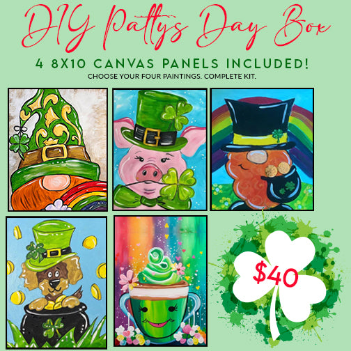St. Pattys Day Canvas Party in a Box