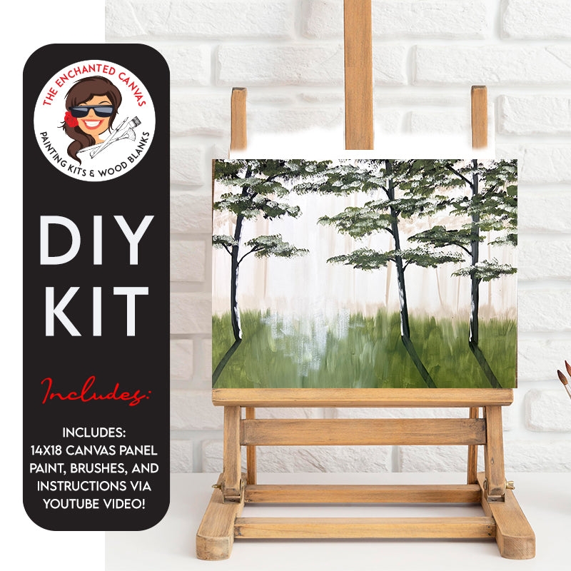 Transport yourself to the heart of a beautiful pine forest, where the fresh scent of pine leaves dances in the air every time you touch the paintbrush. Our DIY Pine Forest Painting Kit is not just art; it's a sensory escape into nature's embrace.