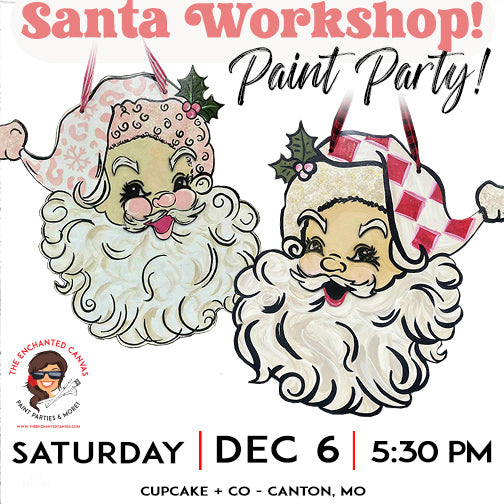 Santa Painting Workshop at Cupcake & Co.