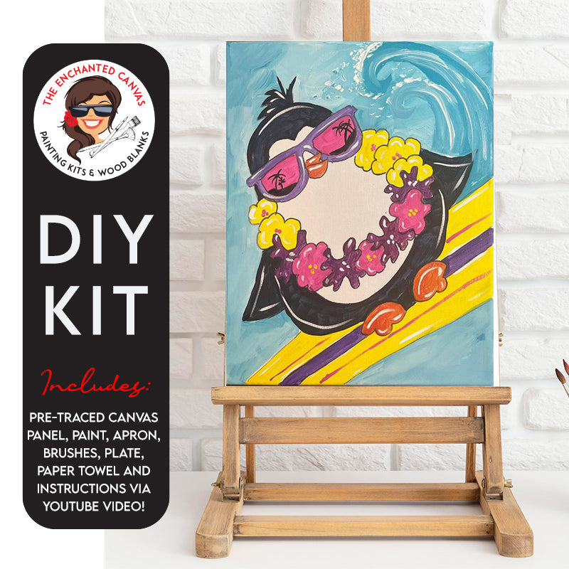 Surfin’ Penguin DIY Painting Kit
