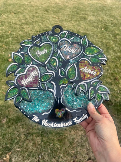 Family Tree Resin Suncatcher