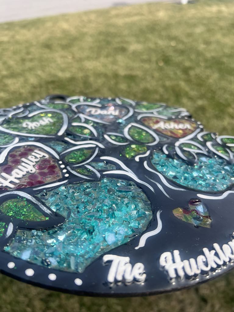 Family Tree Resin Suncatcher