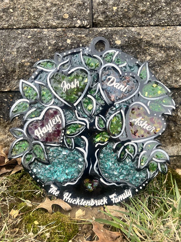 Family Tree Resin Suncatcher