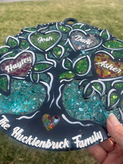 Family Tree Resin Suncatcher