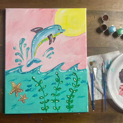 Dolphin and Ocean Fun DIY Painting Kit
