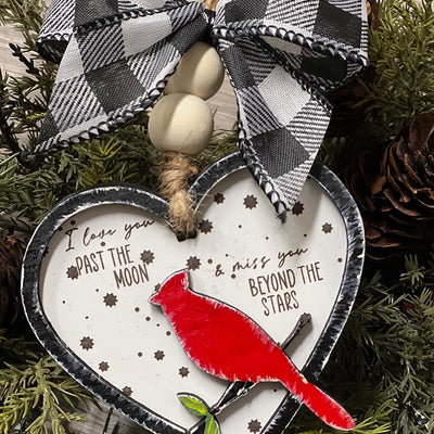 Handmade Memorial Cardinal Ornament