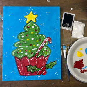 Christmas Tree Cupcake DIY Painting Kit