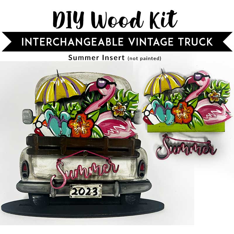 4 Seasons Interchangeable Vintage Truck DIY Painting Kit