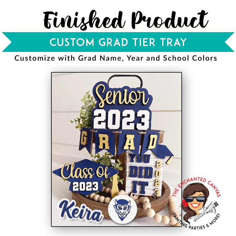 Graduation Personalized Tier Tray Decor